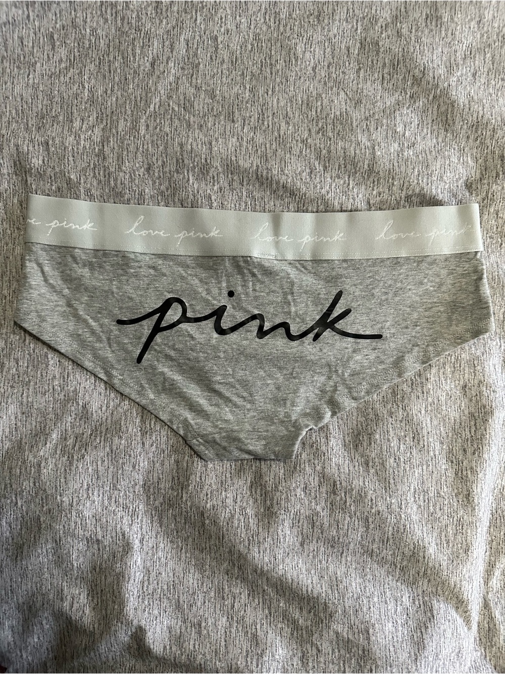 PINK Victoria's Secret Gray Logo Hipster - 'pink' Script
